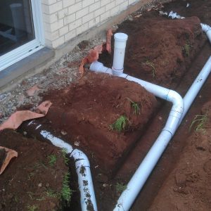 plumbing trenches
